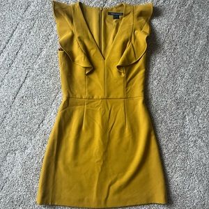 French Connection Mustard Dress 4